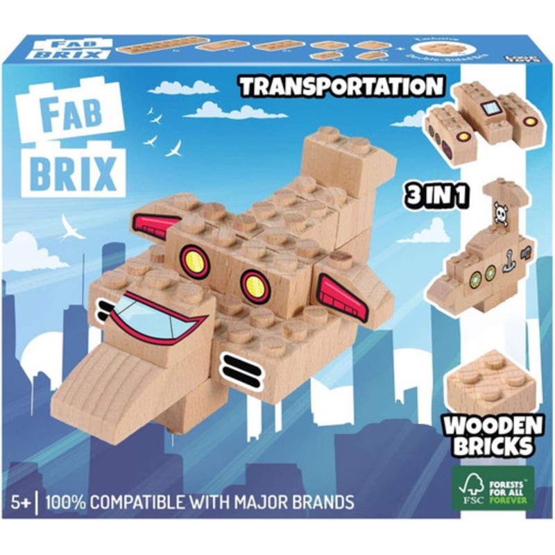 "FabBrix - Transportation 3-in1 Set"