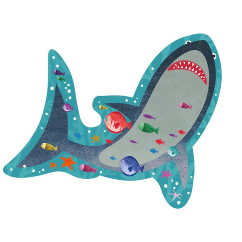 "Floss & Rock 12pc - Shark Shaped Puzzle"