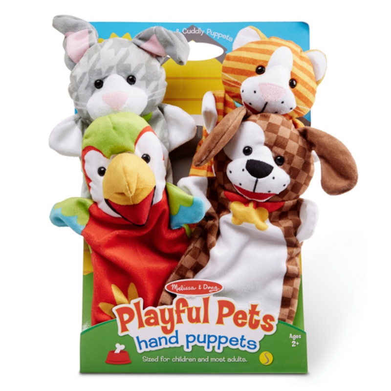 "Melissa & Doug Hand Puppets - Playful Pets"