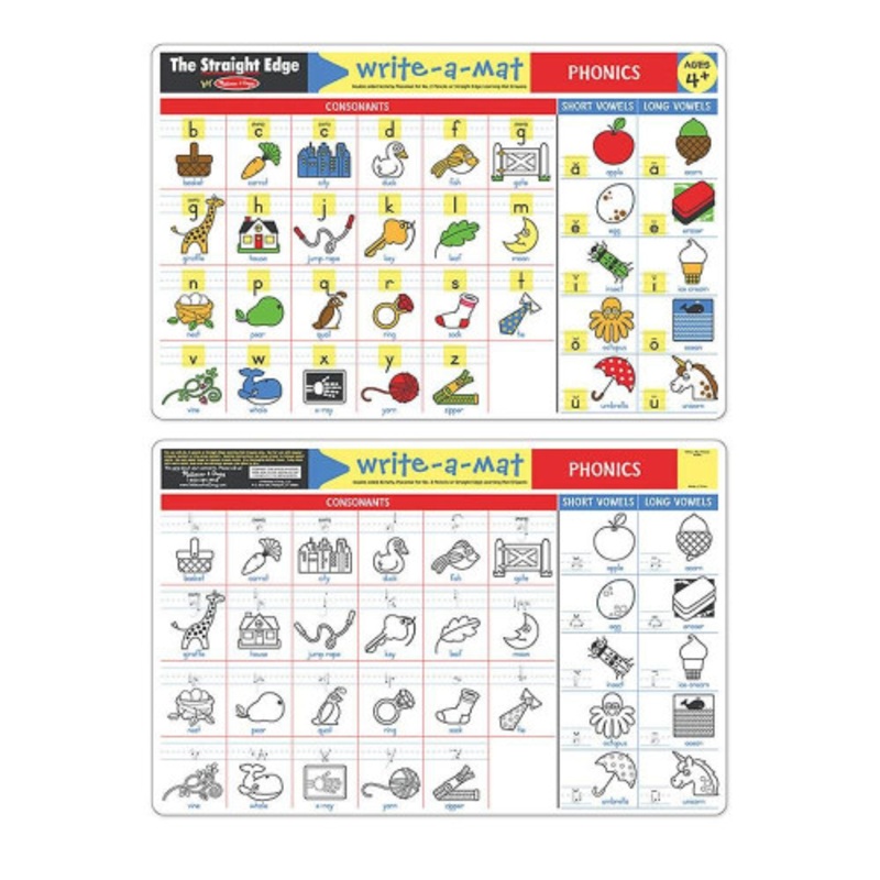 "Melissa & Doug - Phonics Write-A-Mat"