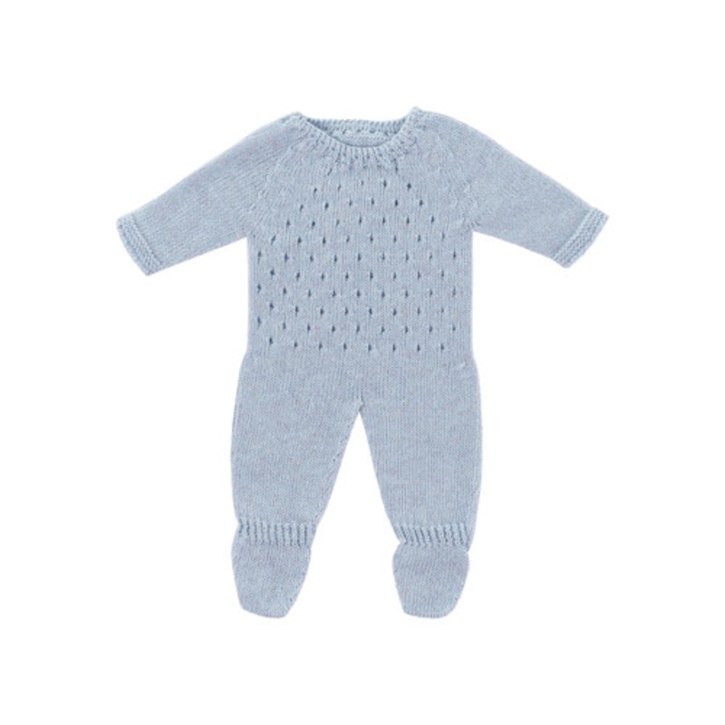 "Miniland Clothing 38cm - Blue Knitted Pyjamas"