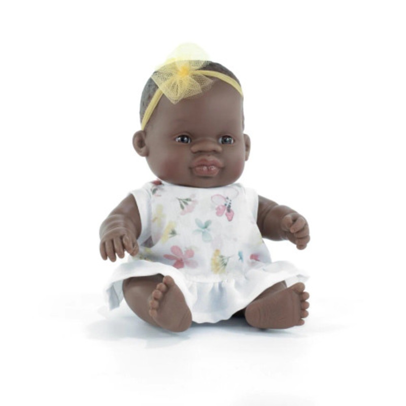 "Miniland Doll 21cm - My Friends & Me - African Girl Baby Doll"