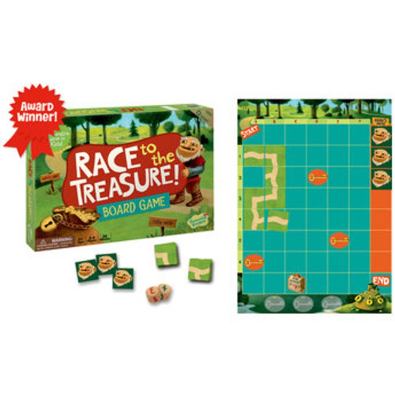 "Peaceable Kingdom - Race to the Treasure Cooperative Board Game"