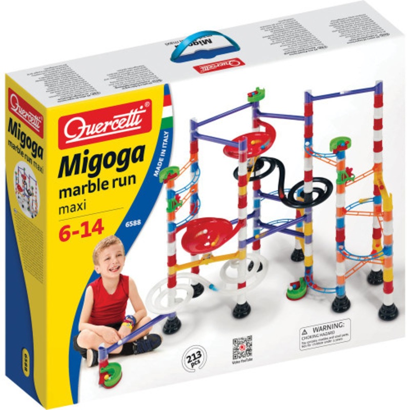 "Quercetti Migoga Super Marble Run Maxi 213 pce 6588"