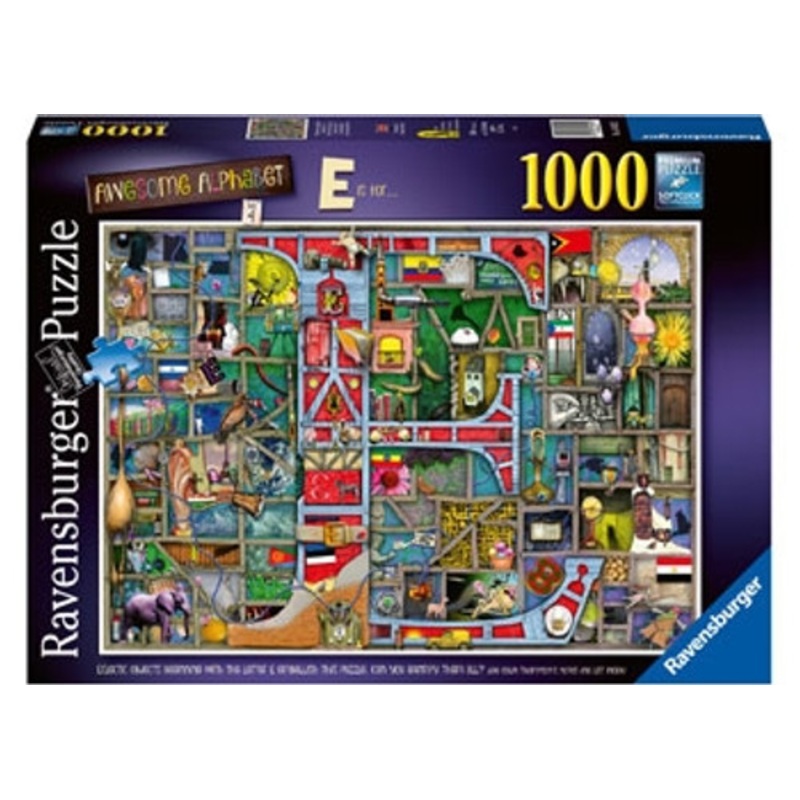 "Ravensburger 1000pc - Awesome Alphabet E Puzzle by Colin Thompson"