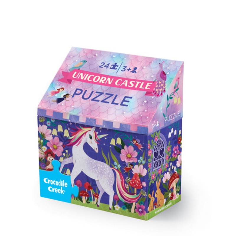 "Crocodile Creek - Little Building Puzzle 24pc - Unicorn Castle"