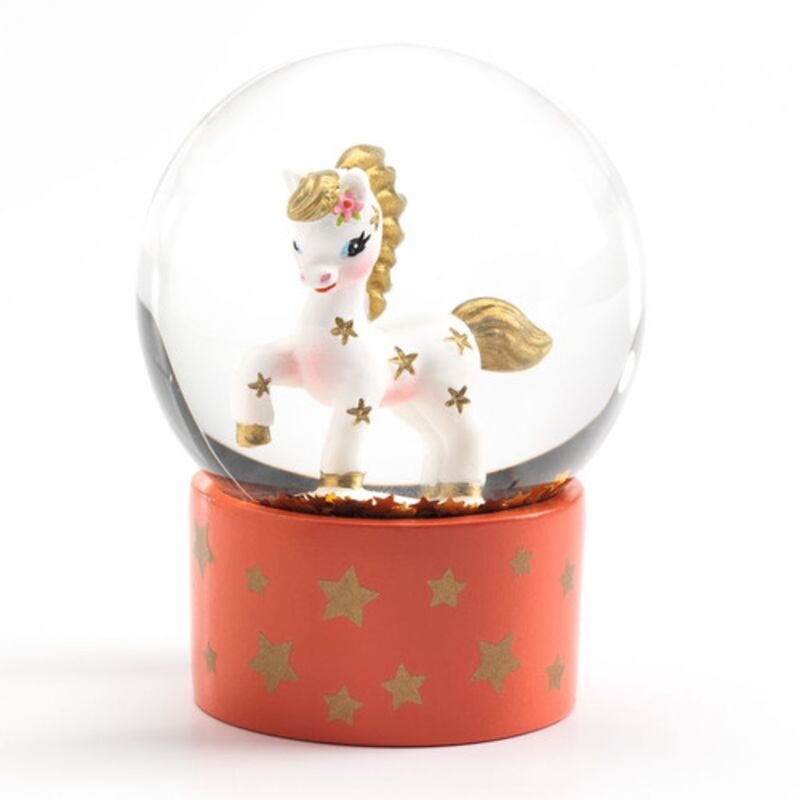 "Djeco - So Cute Mini Snow Globe - Pony"