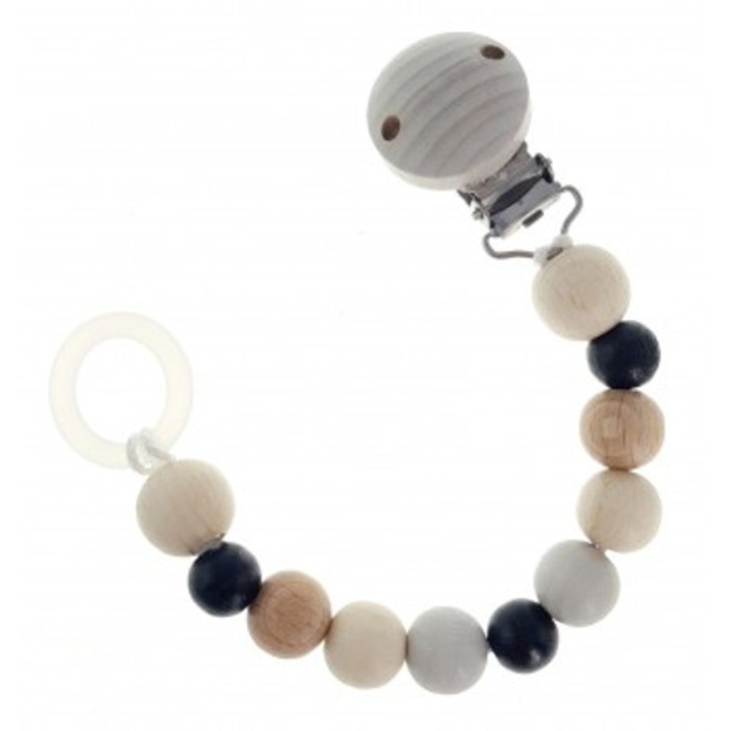 "Hess-Spielzeug - Soother Chain Natural Black"