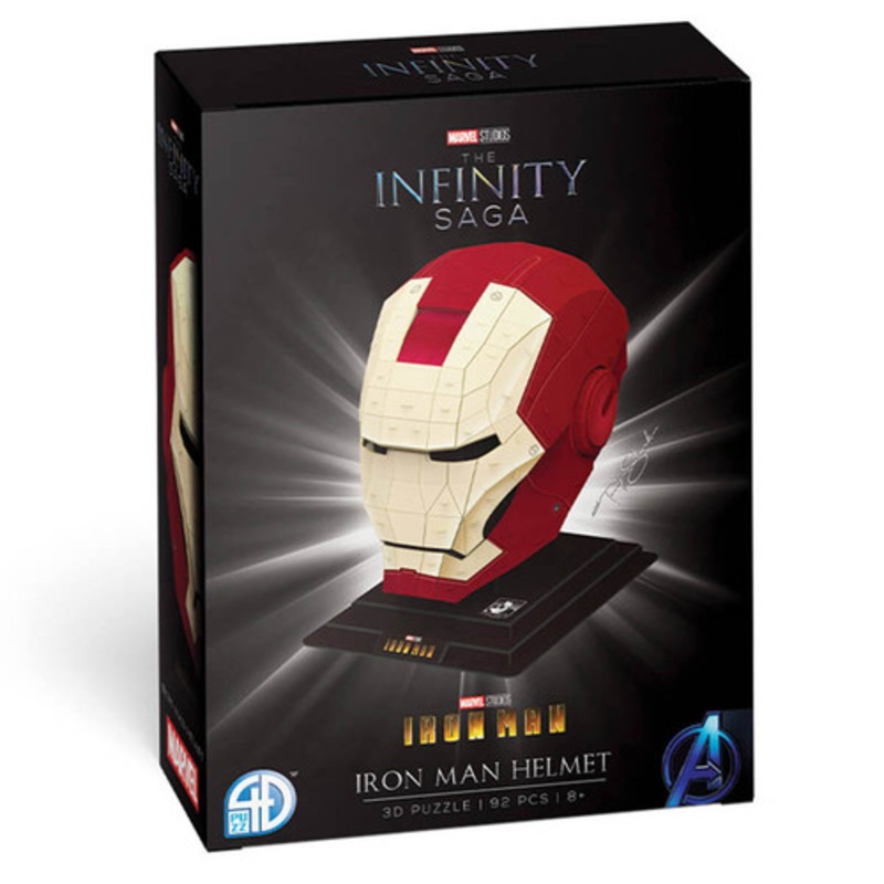 "Marvel Iron Man Gold and Red Helmet Gold 3D 92pc Puzzle"