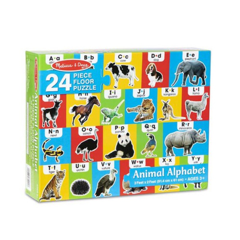 "Melissa and Doug - Animal Alphabet Floor Puzzle - 24pc"