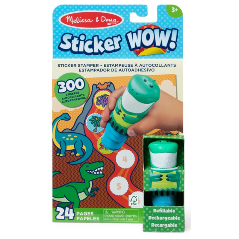 "Melissa & Doug - Sticker WOW! Activity Pad Set - Dinosaur"