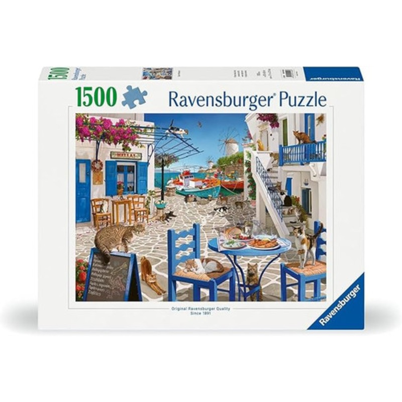 "Ravensburger 1500pc - Cats Of Mykonos Puzzle"