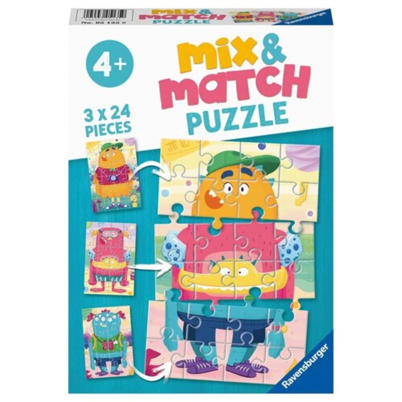 "Ravensburger 3x24pc - Mix-up Monsters! Puzzle"