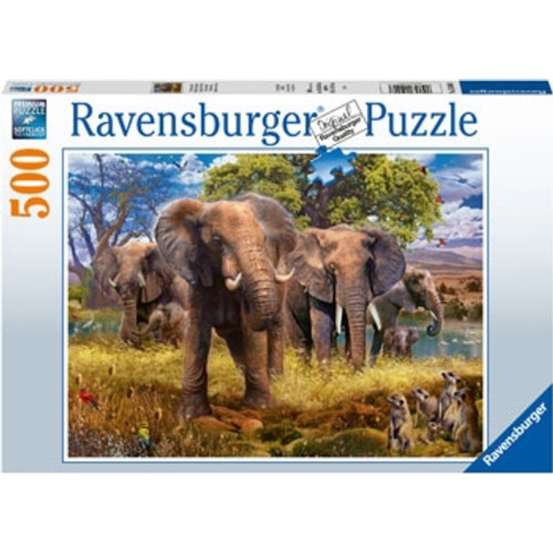 "Ravensburger 500pc - Elephant Family Puzzle"