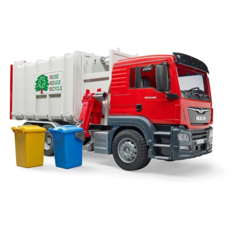 "Bruder -  MAN Side Loading Garbage Truck"