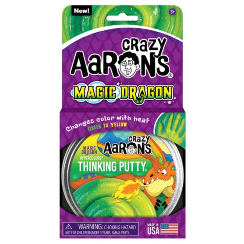 "Crazy Aaron's Hypercolour Thinking Putty - Magic Dragon 4" Tin"