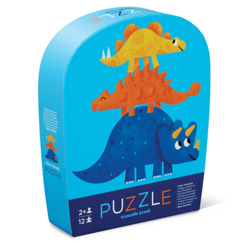 "Crocodile Creek - 12pc Mini Puzzle - Dino Friends"
