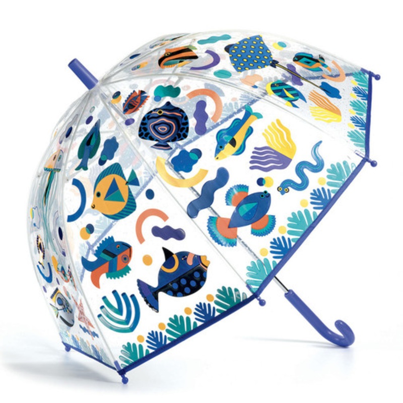 "Djeco - Fish Themed Colour Change PVC Child Umbrella"