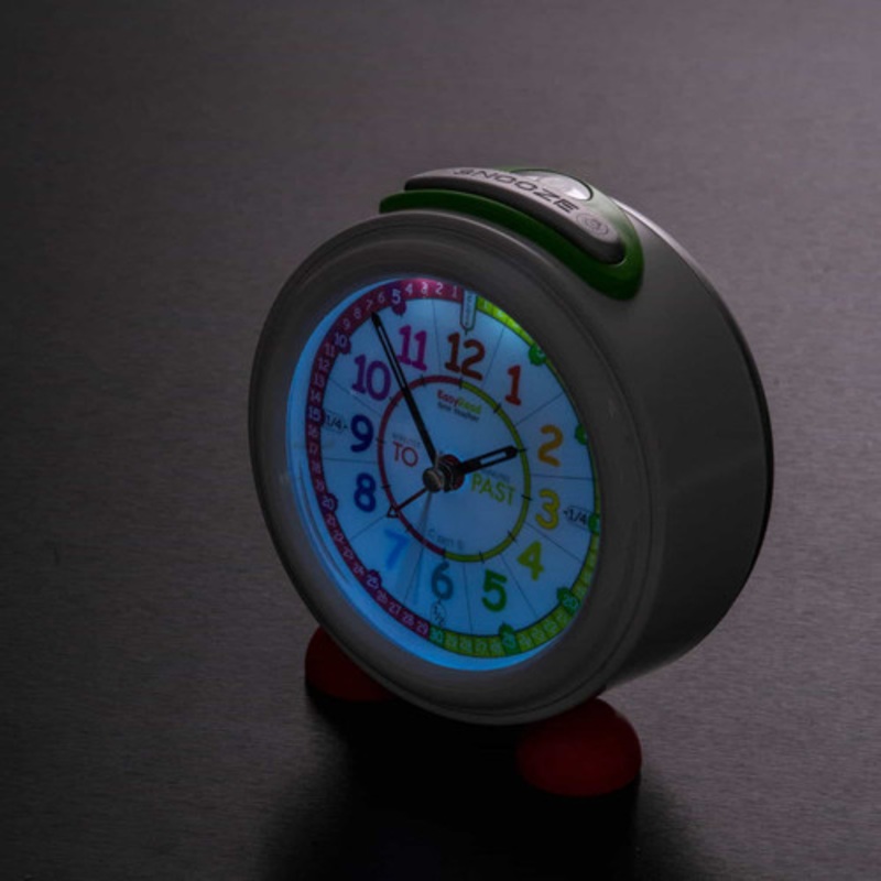 "EasyRead Alarm Clock: Past & To - Rainbow Face"