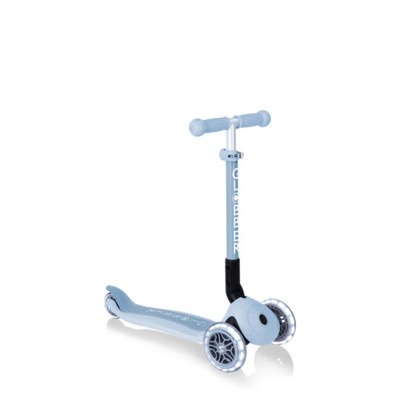 "Globber ECOLOGIC JUNIOR FOLDABLE LIGHTS 3 Wheel Scooter - Blueberry"