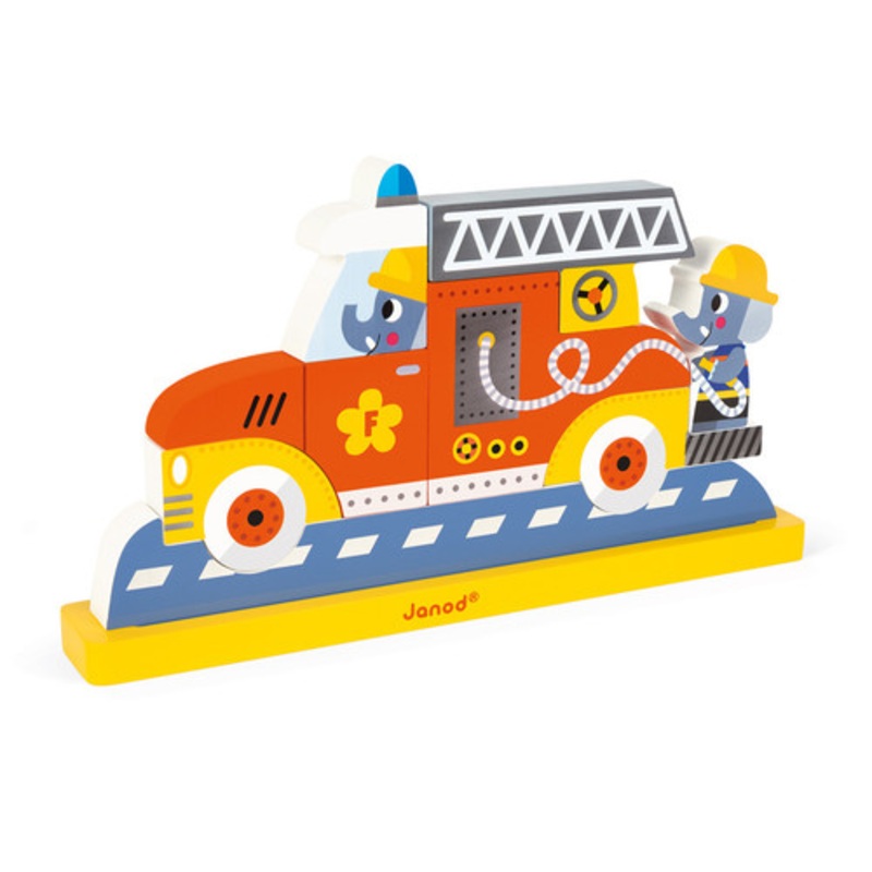 "Janod Firemen Magnetic Vertical Puzzle"