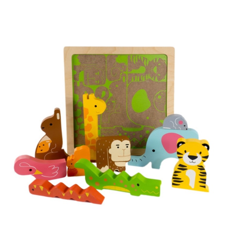 "Kiddie Connect- Wild Animal Chunky Puzzle"