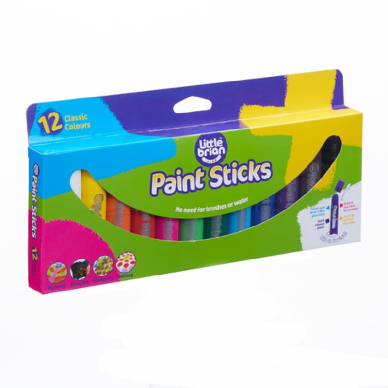 "Little Brian Paint Sticks - Classic 12 pk"