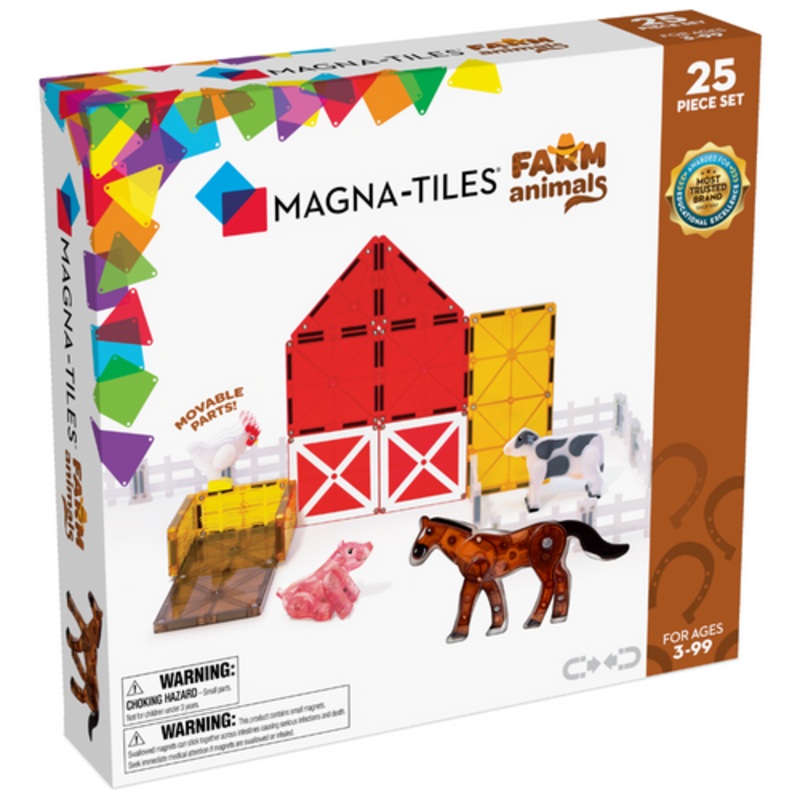 "MAGNA-TILES - Farm Animals - 25 Piece Set"