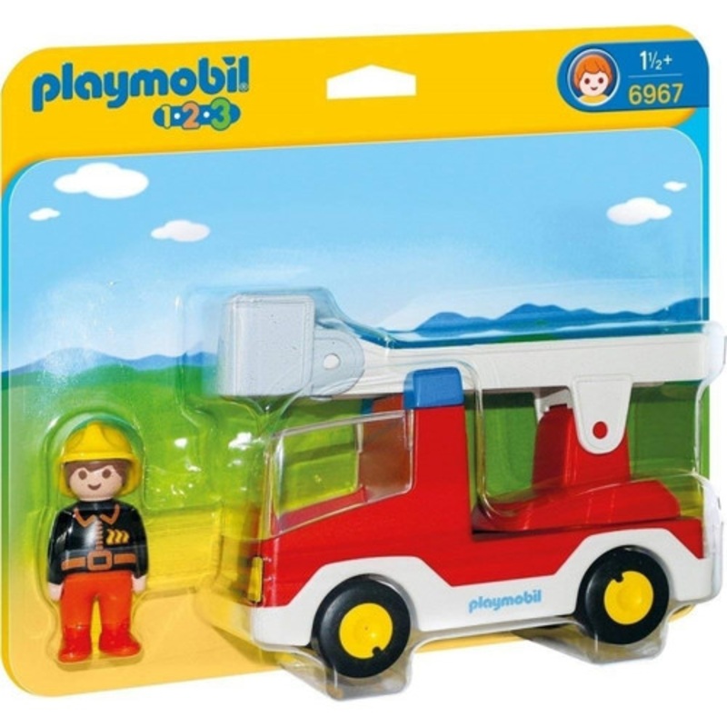 "Playmobil 1.2.3 Ladder Unit Fire Truck 6967"