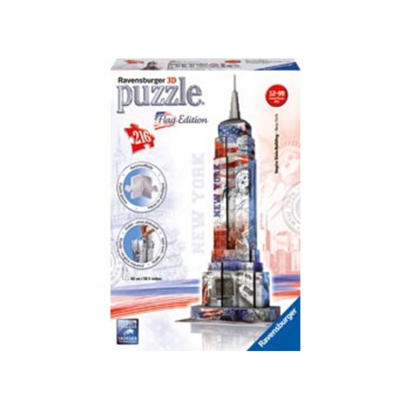"Ravensburger 216pc - Empire State Flag Edition 3D Puzzle"