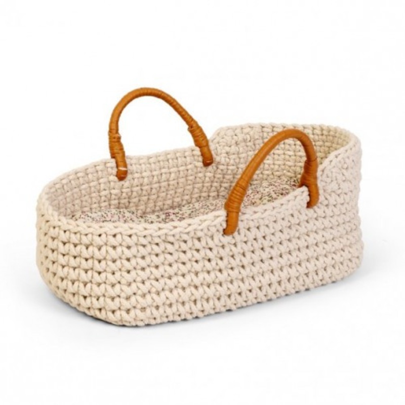 "Astrup Doll Knitted Basket and Bedding Set