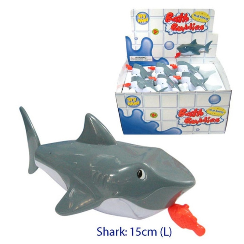 "Bath Buddies - Pull String Shark"