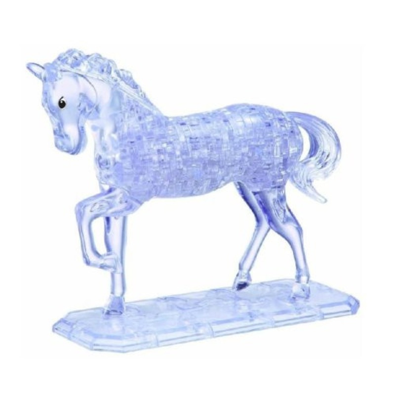 "Crystal Puzzle 3D - Deluxe Clear Horse 100 pieces"