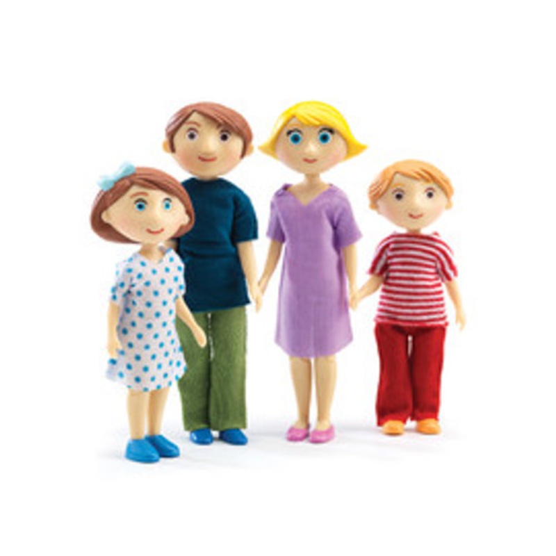 "Djeco - Gaspard and Romy Doll Family"