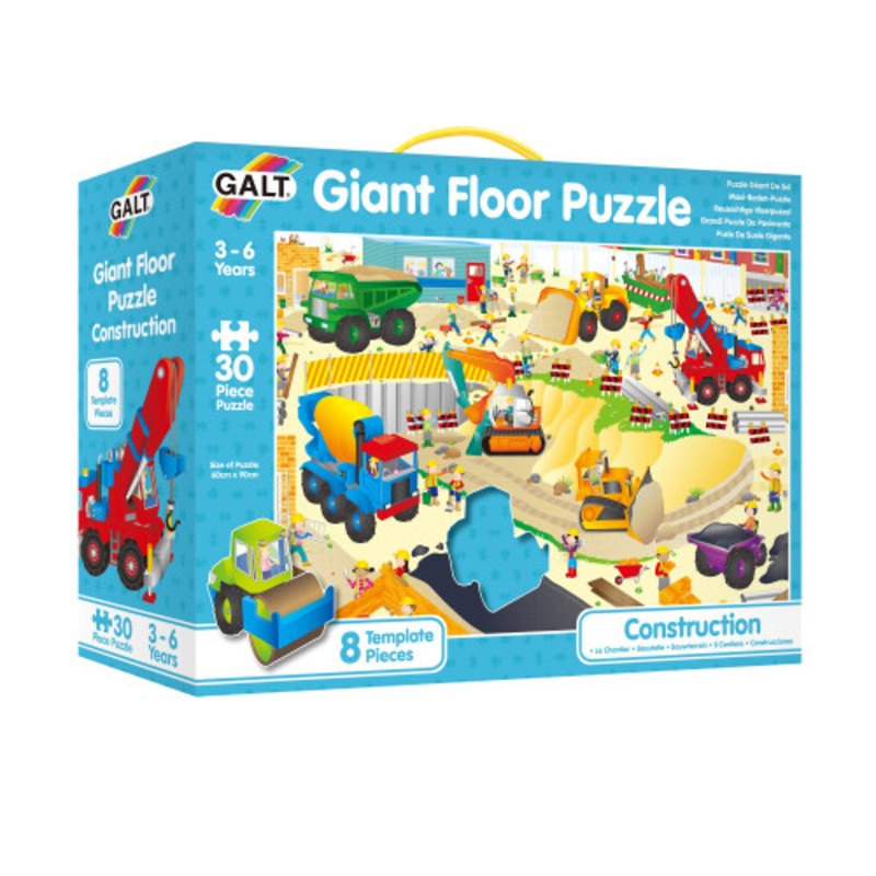 "Galt - Construction Site Giant Floor Puzzle- 30pcs"