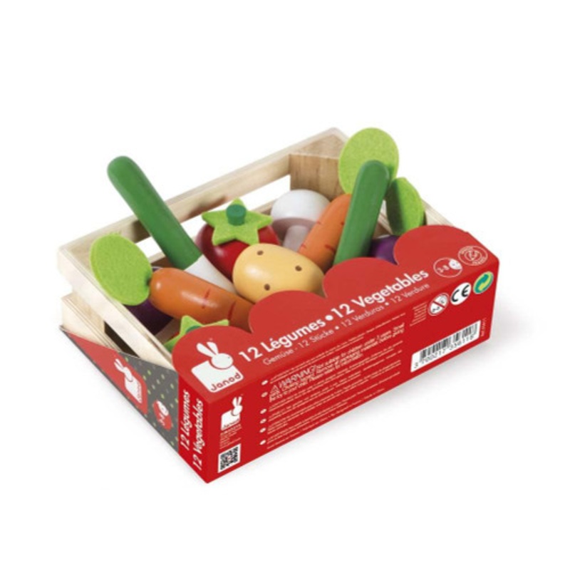 "Janod - 12 Vegetables Crate"