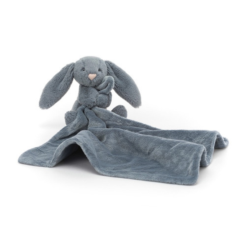 "Jellycat - Bashful Dusky Blue Bunny Soother"
