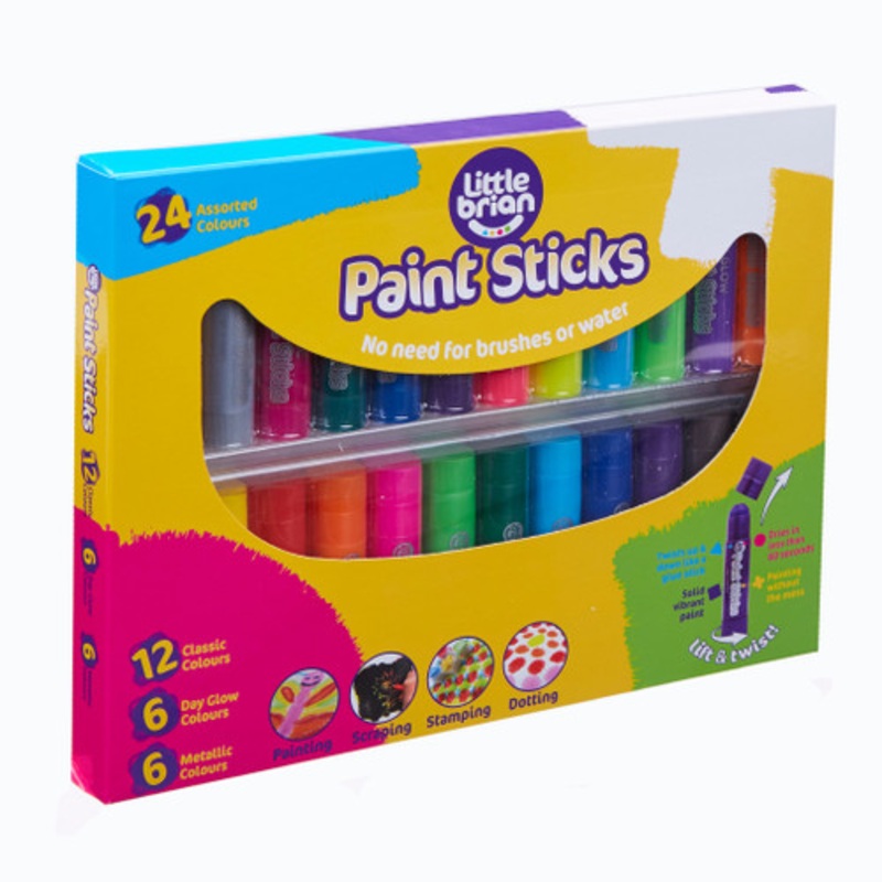 "Little Brian Paint Sticks - Assorted 24 pk"