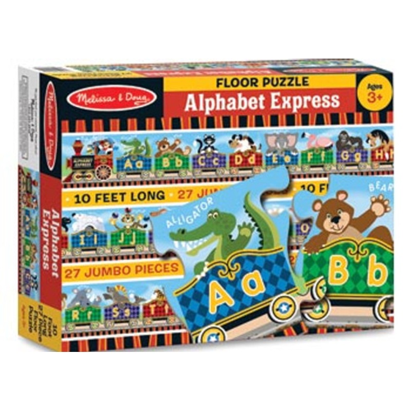 "Melissa & Doug - Alphabet Express Floor Puzzle 27pce"