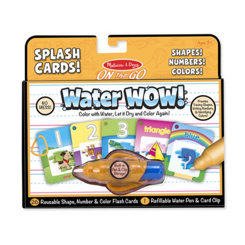 "Melissa & Doug - ON the GO - Water WOW! Splash Cards - Shapes! Numbers! Colors!"