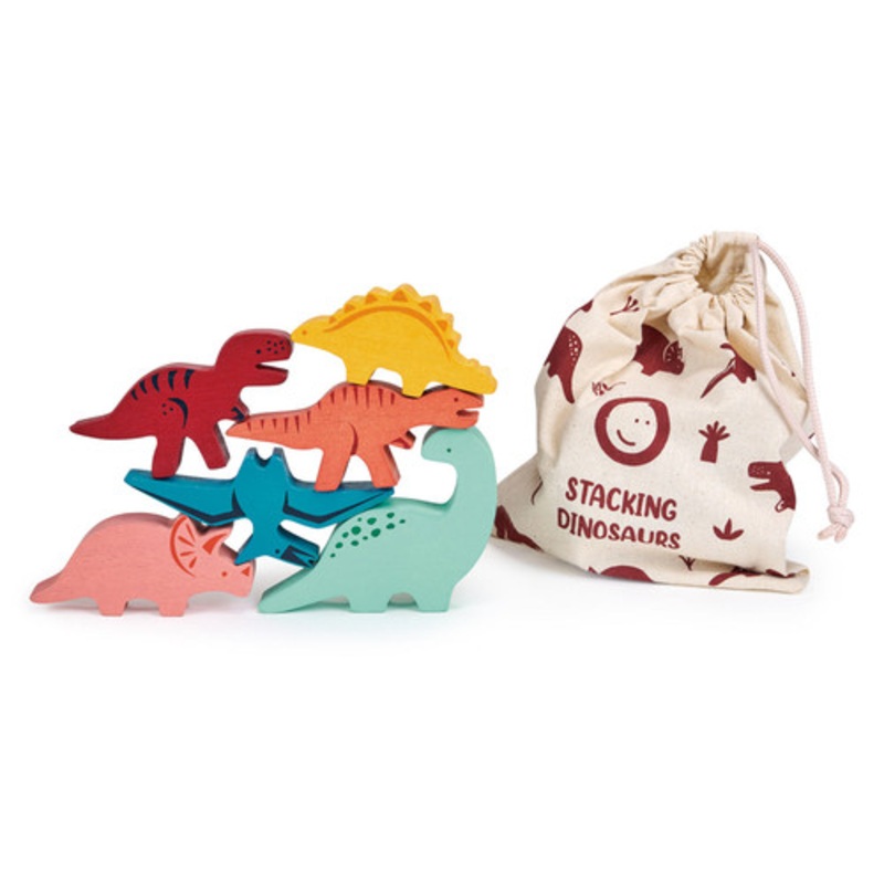 "Mentari - Happy Stacking Dinosaurs Set & Bag"