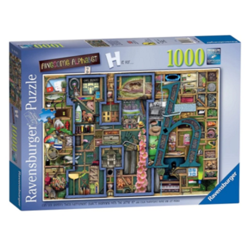 "Ravensburger 1000pc - Awesome Alphabet H Puzzle by Colin Thompson Puzzle"