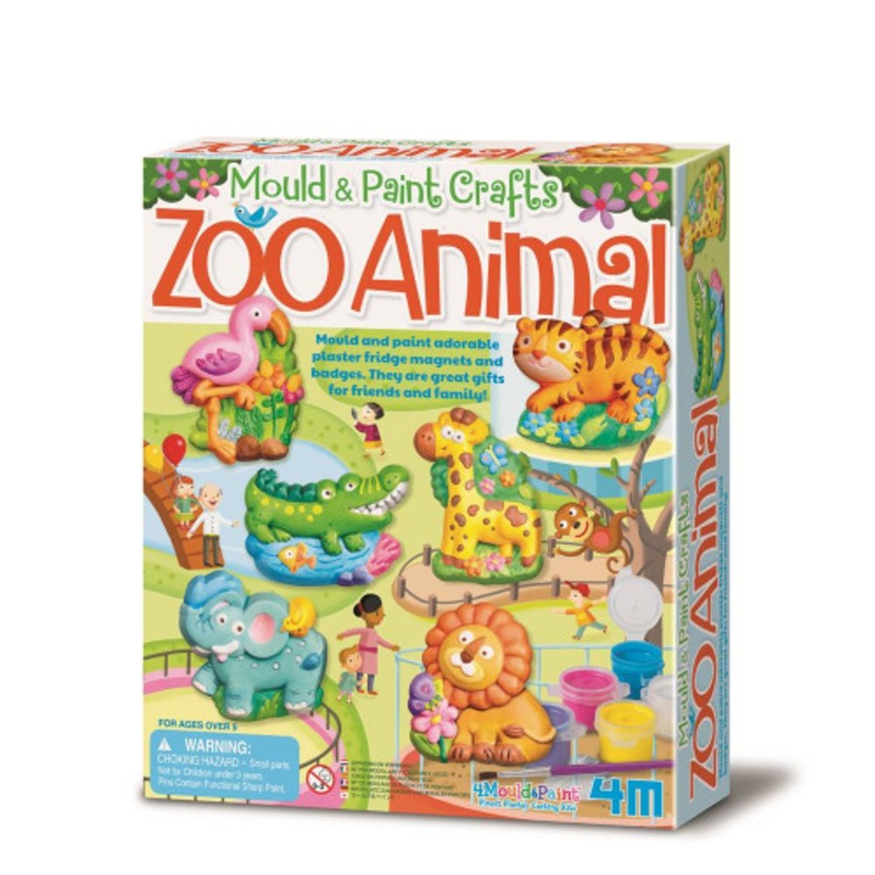 "4M - Mould & Paint - Zoo Animals"