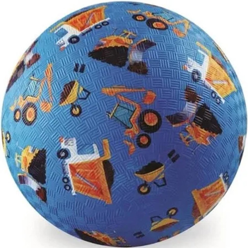 "Crocodile Creek 5 Inch Playground Ball - Construction (Blue)"