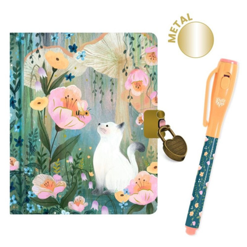 "Djeco - Kendra Little Secret Notebook with Magic Pen"