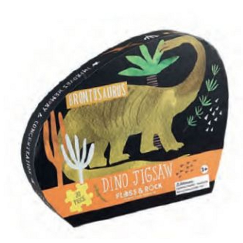 "Floss & Rock 20pc - Dino Shaped Puzzle"