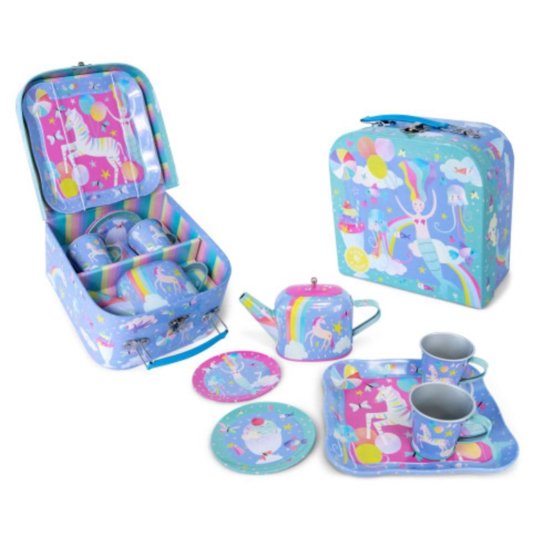 "Floss & Rock - 9pc Tin Tea Set - Fantasy"