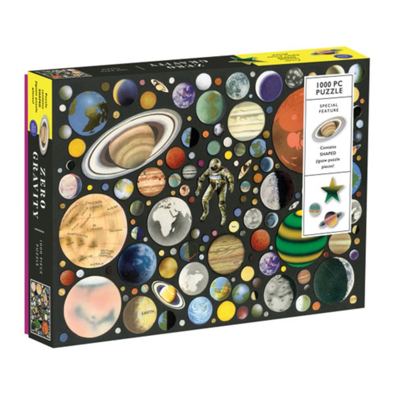 "Galison 1000pc - Zero Gravity Shaped Piece Puzzle"