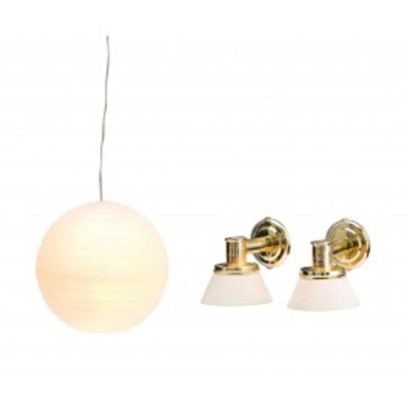 "Lundby Smaland Lamp Set 4"