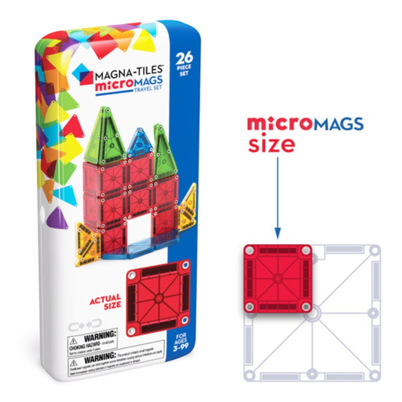 "MAGNA-TILES - microMAGS Travel Set - 26 Piece Set"